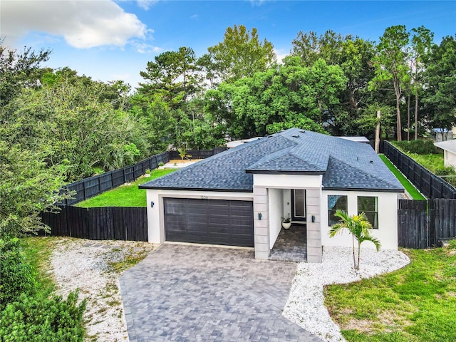 view of front of house featuring a garage