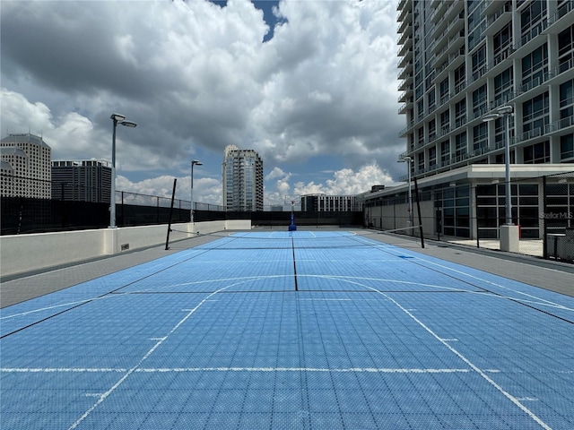 view of tennis court