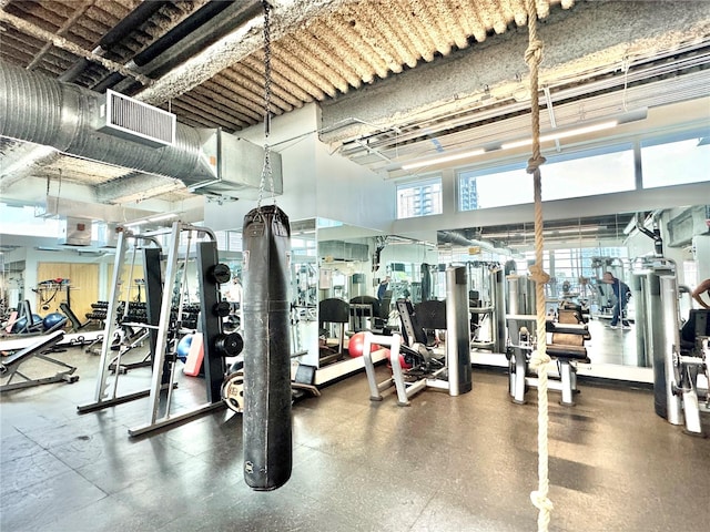 view of exercise room