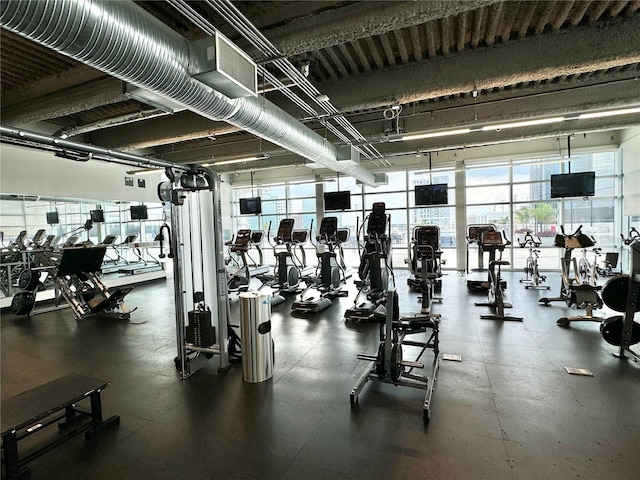 view of gym