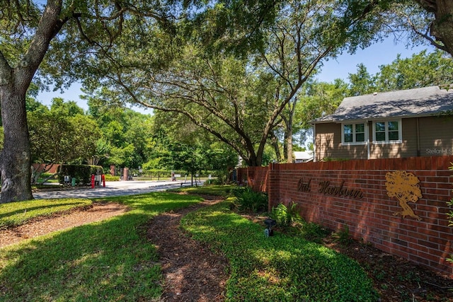 view of yard featuring a playground