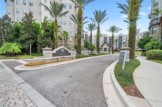 view of road featuring curbs and sidewalks