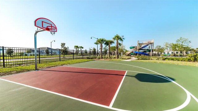 view of sport court