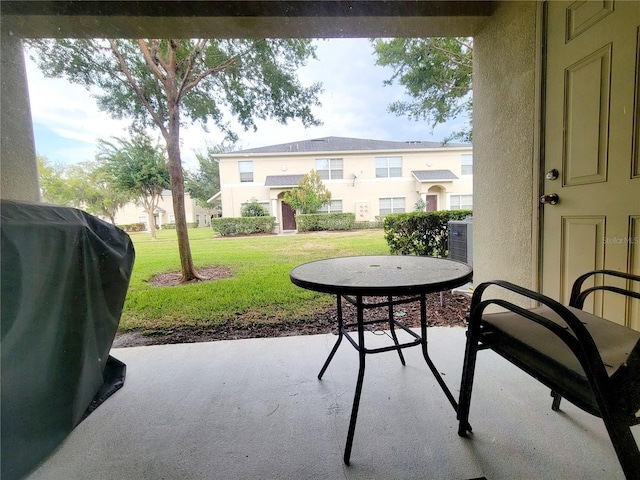 view of patio / terrace with area for grilling