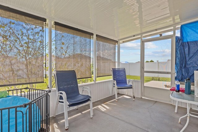 view of sunroom / solarium