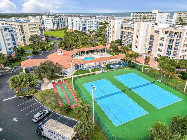 5300 S Atlantic Ave Unit 16-602, New Smyrna Beach, FL 32169 - view of urban area with a pool and apartment complex