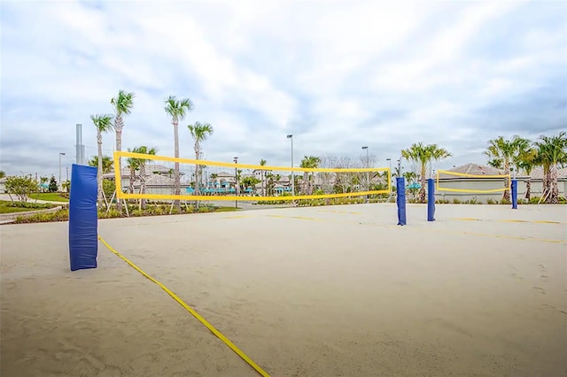 view of property's community with volleyball court