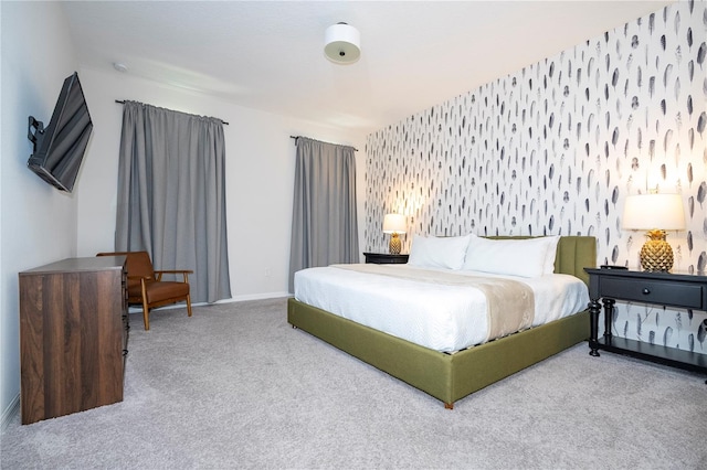 bedroom featuring carpet flooring