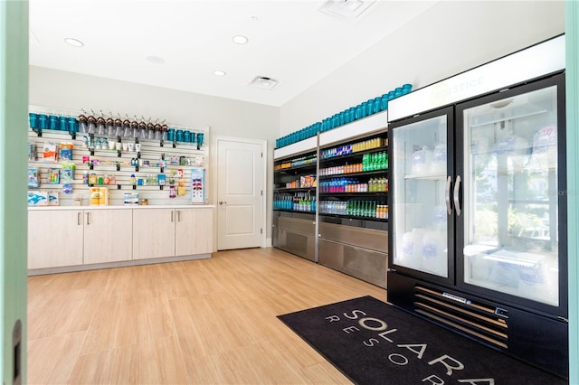 interior space featuring light hardwood / wood-style floors