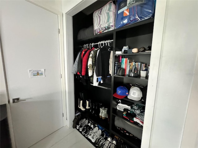 view of closet