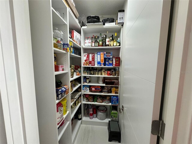 view of pantry