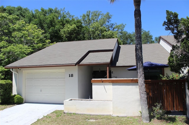 view of front of house featuring a garage