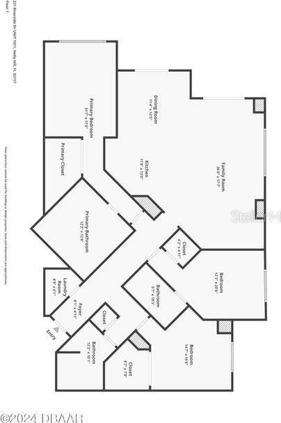 231 Riverside Dr Unit 101-1, Holly Hill, FL 32117 - floor plan / room layout