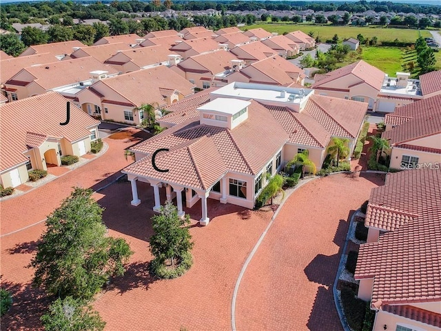 birds eye view of property featuring a residential view