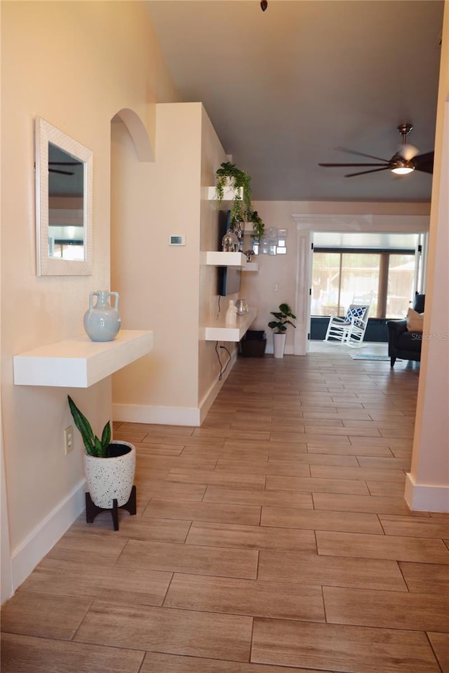 2019 Jaffa Ct, Clermont, FL 34714 - hall with light wood-type flooring and baseboards
