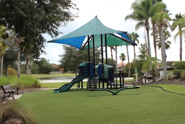 401 Cabello Dr, Davenport, FL 33837 - community jungle gym with a water view
