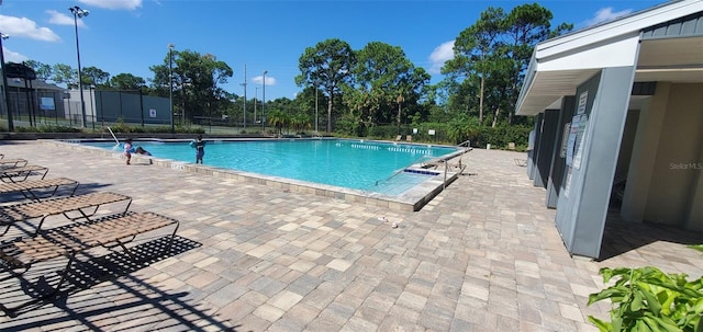 view of pool with a patio