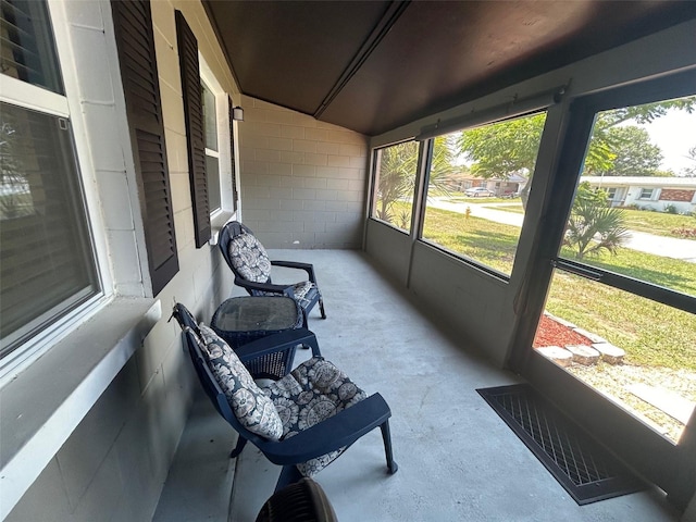 sunroom featuring visible vents