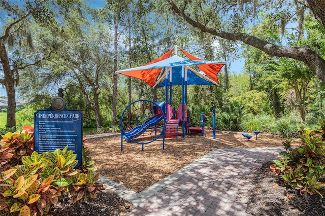 view of jungle gym