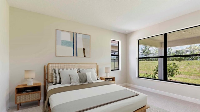 bedroom featuring carpet flooring