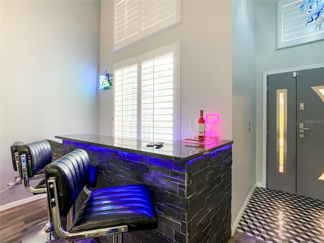 interior space featuring tile patterned floors