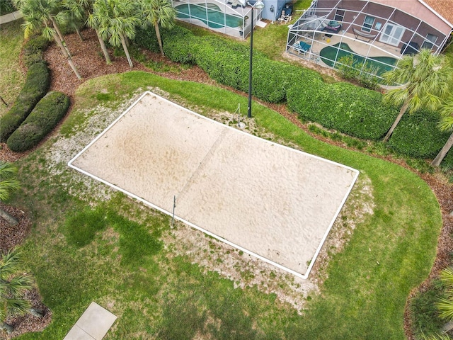 view of community featuring volleyball court