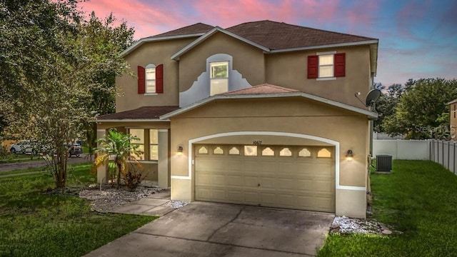 10617 Bamboo Rod Cir, Riverview, FL 33569 - view of front of home featuring concrete driveway, stucco siding, and roof with shingles