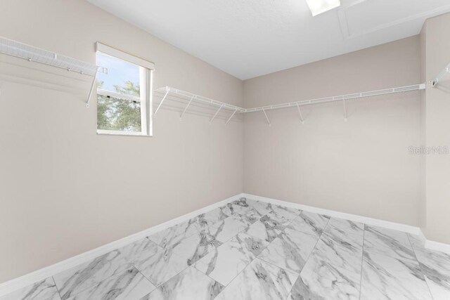 10617 Bamboo Rod Cir, Riverview, FL 33569 - walk in closet featuring light marble finish flooring