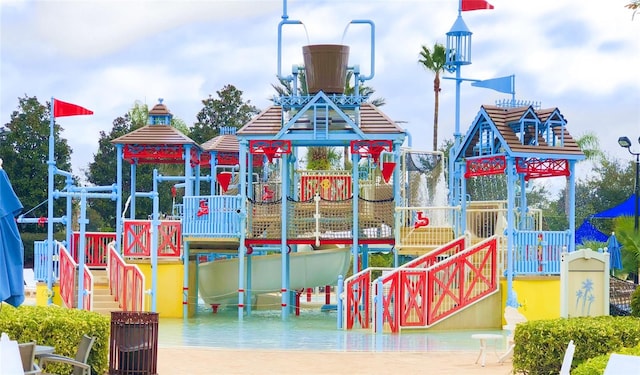 view of jungle gym