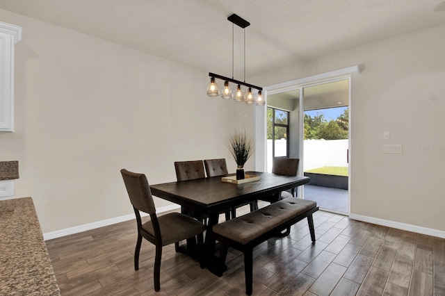 dining room featuring dark hardwood / wood-style floors