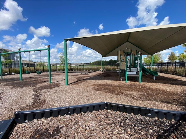 view of jungle gym