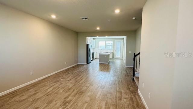 interior space featuring light hardwood / wood-style flooring