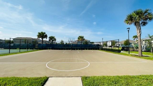 view of basketball court