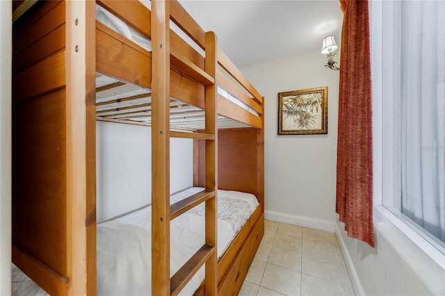 view of tiled bedroom