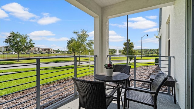 view of balcony