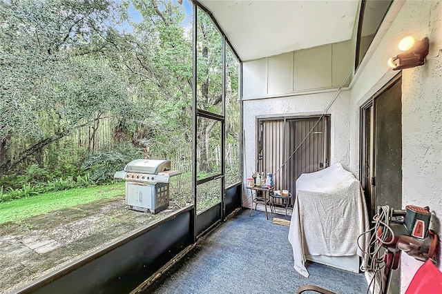 view of sunroom / solarium