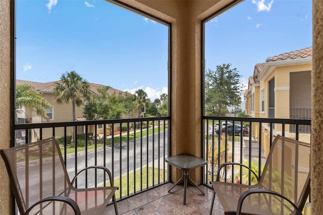 view of balcony