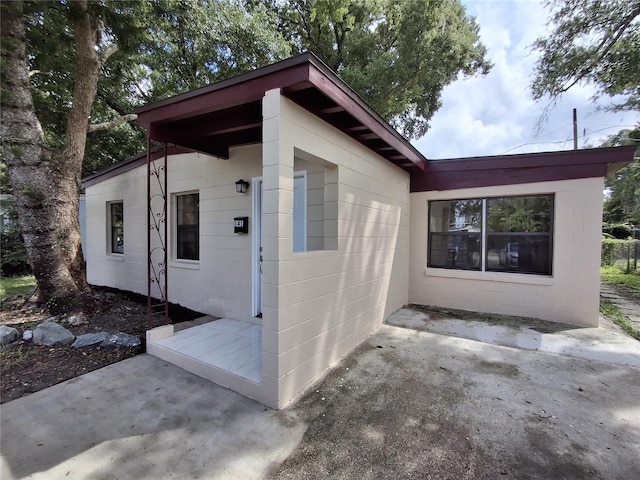 exterior space with a patio area