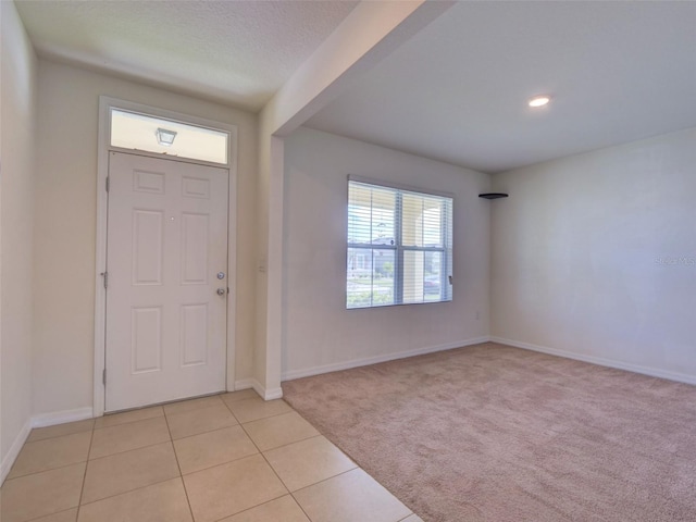 view of tiled foyer