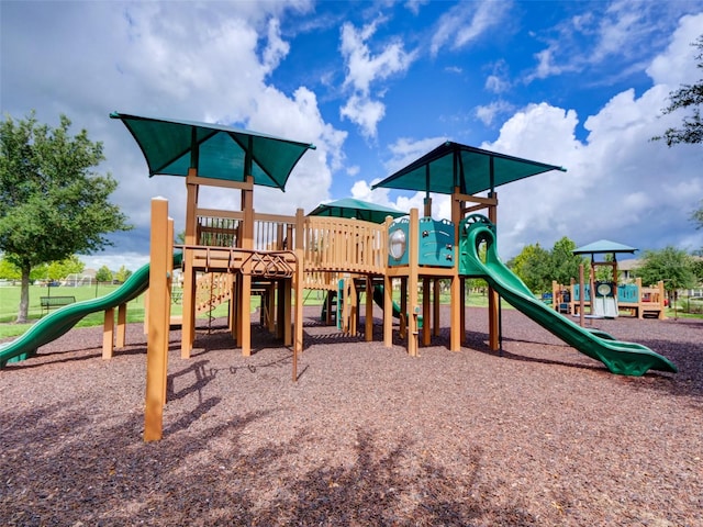 view of jungle gym