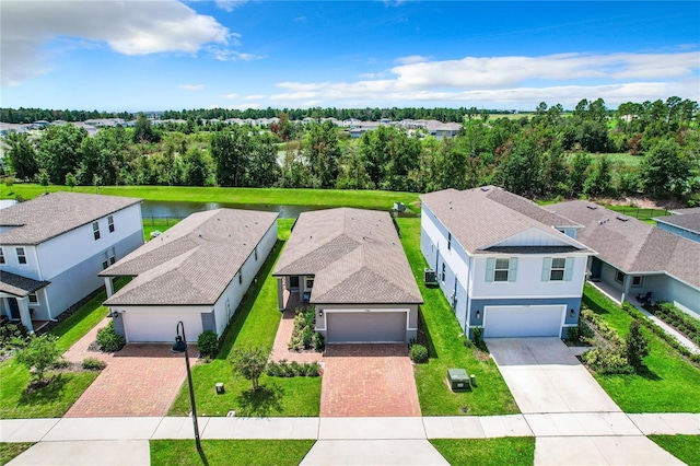 birds eye view of property featuring a residential view