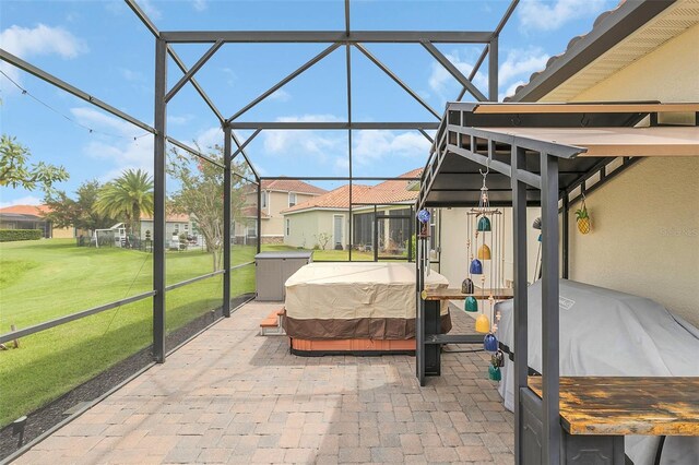 view of sunroom