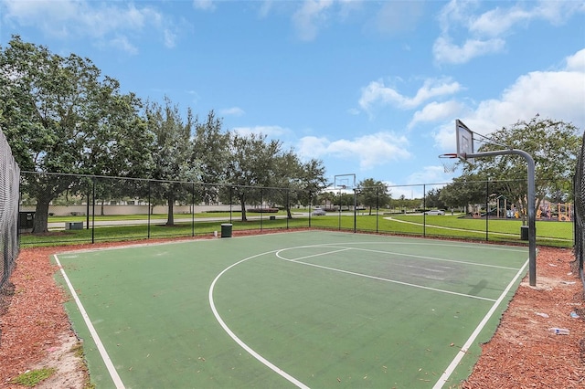 view of sport court