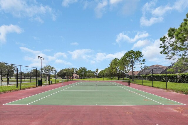 view of tennis court