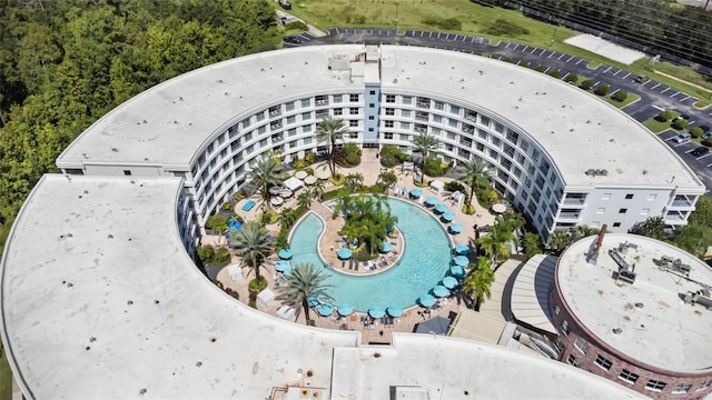 225 Celebration Pl Unit 427, Celebration, FL 34747 - drone / aerial view of a pool