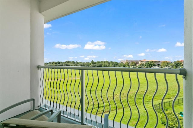 view of balcony