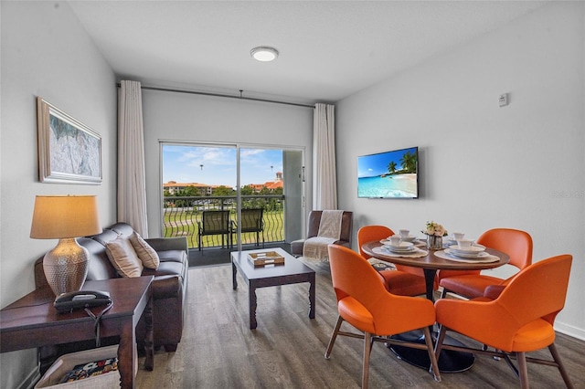 225 Celebration Pl Unit 427, Celebration, FL 34747 - dining room featuring wood finished floors