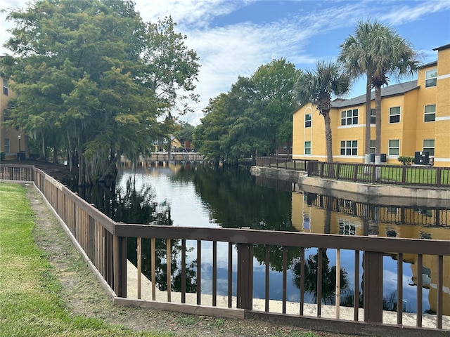 water view with fence