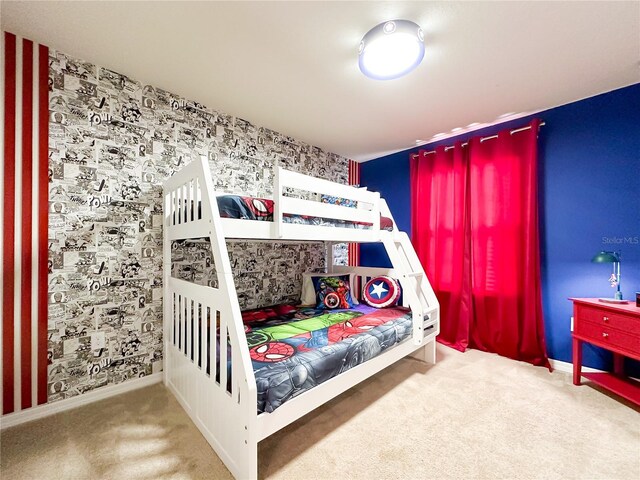 bedroom with carpet floors