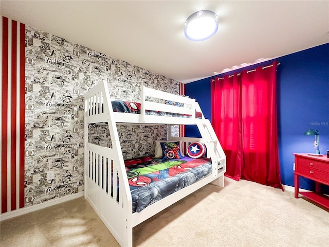 bedroom with carpet floors